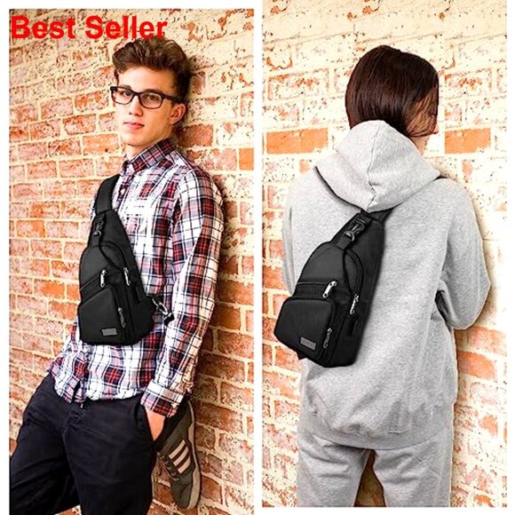 Nylon Sling Backpack Daypack for Hiking Travel Crossbody Bag main image 6